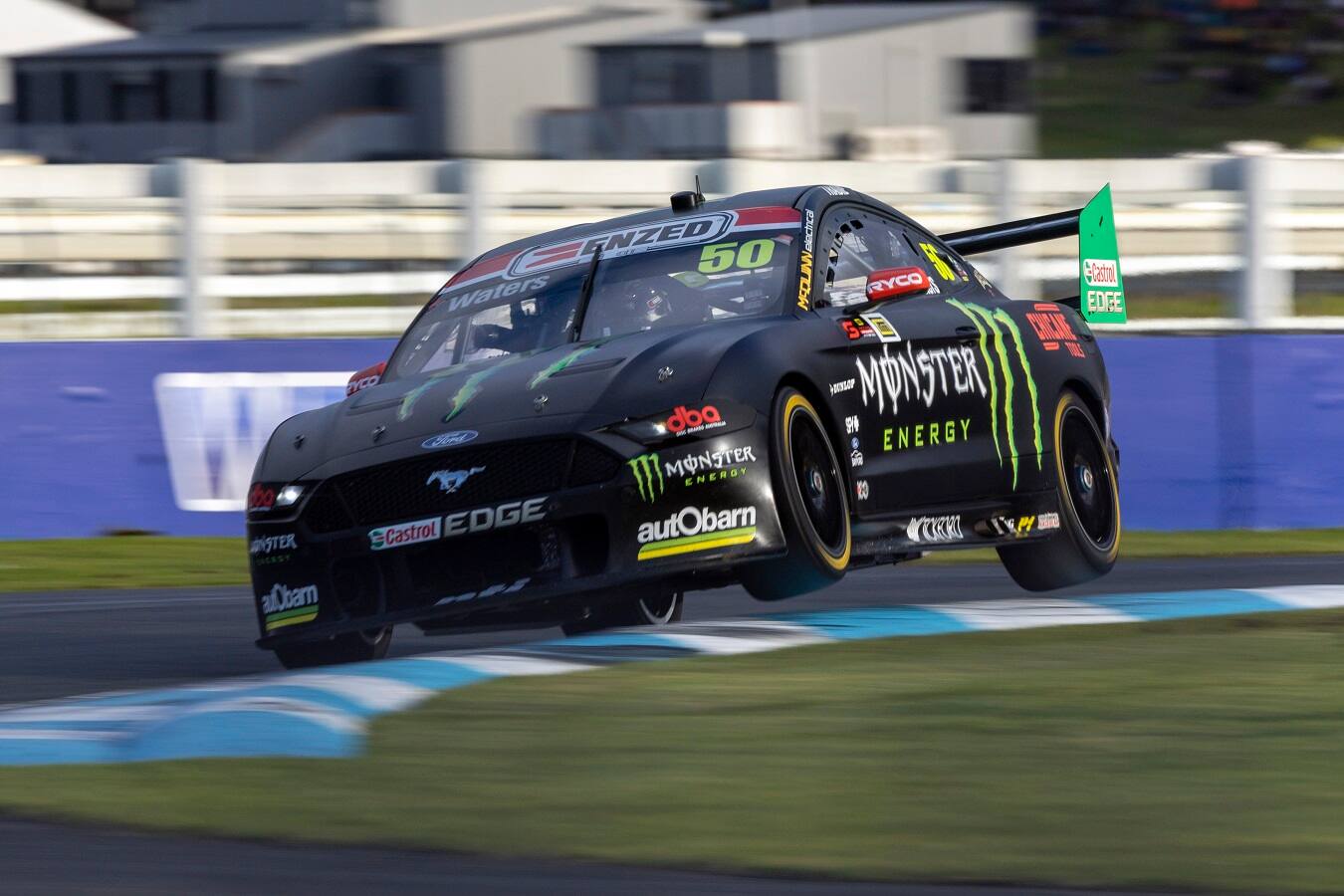 Cam Waters finished on the podium in all three races at Pukekohe Park in Australia. 